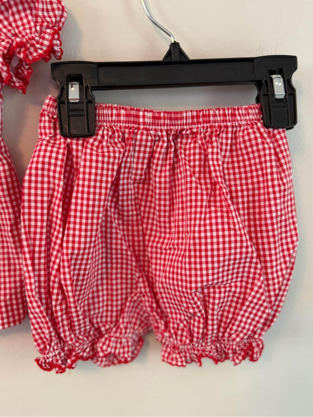 Velani Classics Red Gingham Apple Smocked Set - Picture 4 of 5